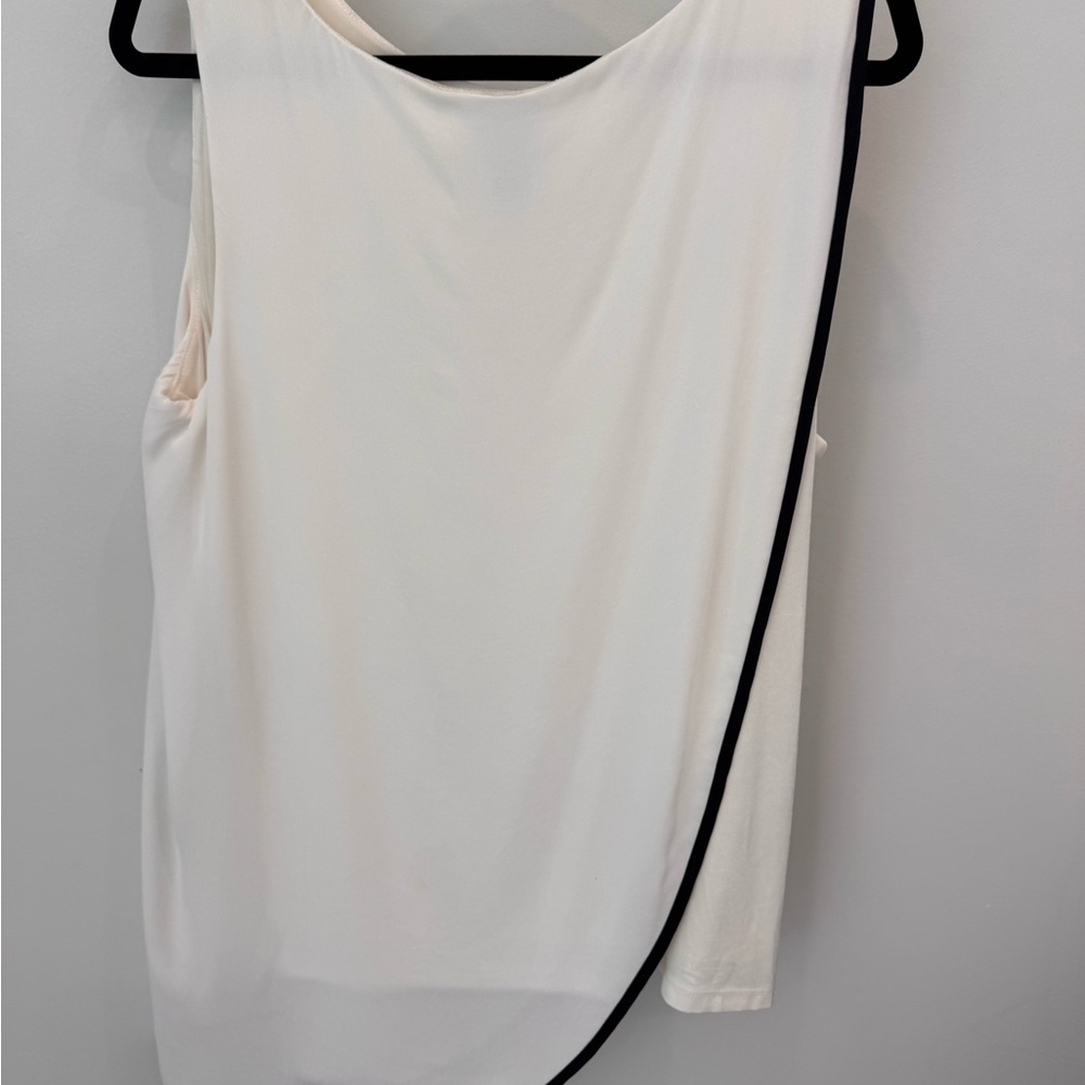 Chico’s Elegant Cream Sleeveless Top